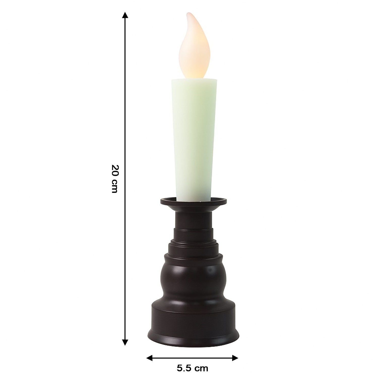 Premium LED Flameless Candle with Holder (1 Pc) Premium LED Flameless Candle with Holder (1 Pc)